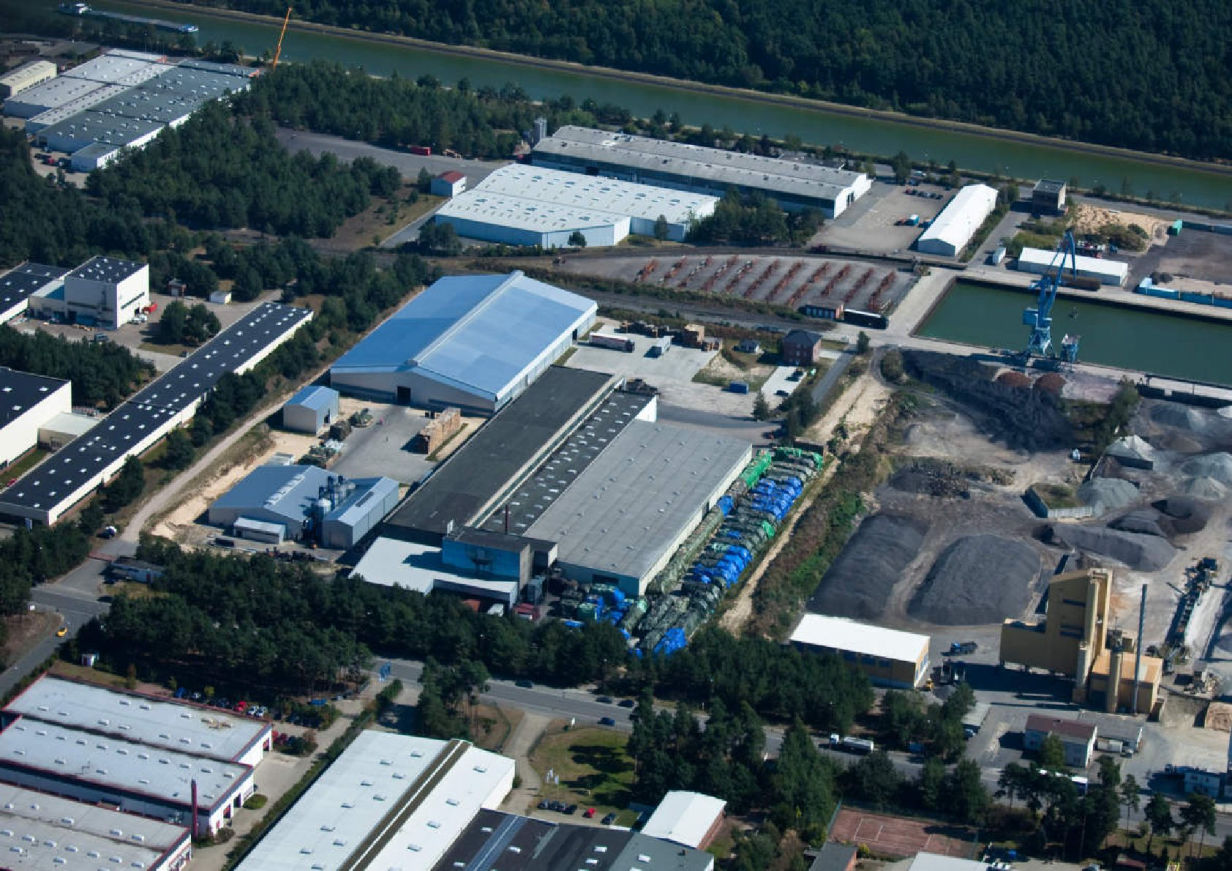 Luftaufnahme Holzkohlewerk Lüneburg